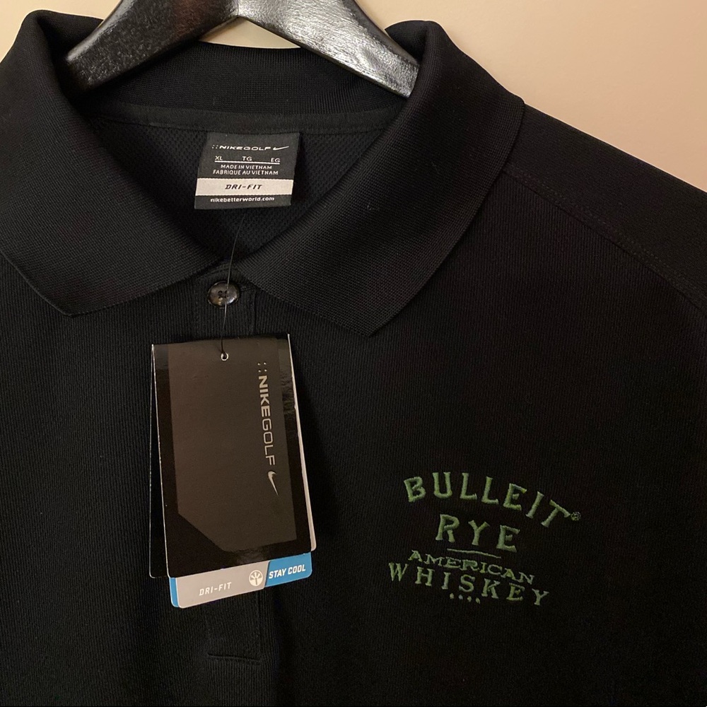 Nike Mens XL Dri-FIT Golf Polo x Bulleit Whiskey🥃
